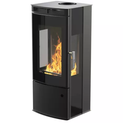 Poêle à bois en acier Supra Anaya tri-vision 9.1kW 150m²