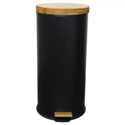 Poubelle de cuisine à pédale Kitchen Move Forest noir 30 L