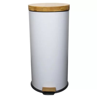 Poubelle de cuisine à pédale Kitchen Move Forest blanc 30 L