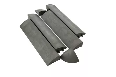4 bordures et 2 angles pour dalle clipsable graphite