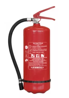 Extincteur poudre ABC 6 kg Lifebox avec manomètre