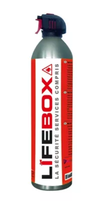 Aérosol d'extinction incendie eau + mousse Lifebox 750 ml