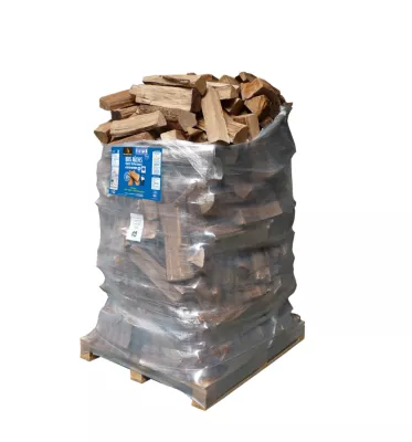 Bois de chauffage bûches 40 cm – 2 m³ – Woodstock – feuillus durs – prêt à l’emploi <23 % – idéal poêle et cheminée – bois sec haute performance