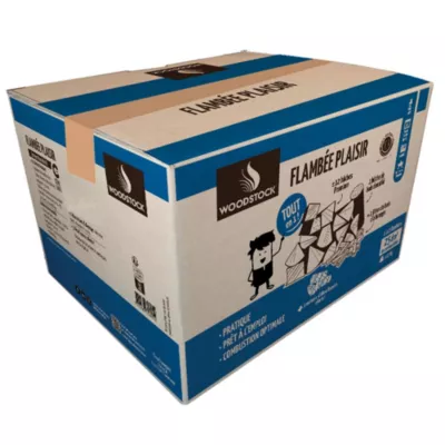 Kit tout en un Flambée plaisir carton de 25 dm3