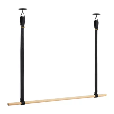 Penderie suspendue métal et lanières en cuir L. 100 cm Homesight Viky