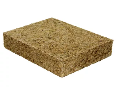 Panneau isolant thermo-acoustique en paille de riz Ecorizol, ep.145 mm (lot de 4 panneaux)