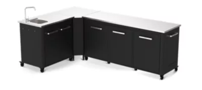 Cuisine extérieure modules 180 cm + 90 cm avec angle Cozze
