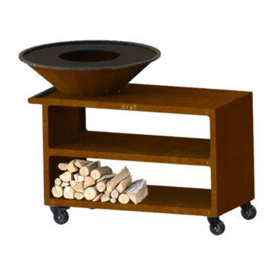 Brasero Pontaillac 88 Ø.84 x H.103 cm cognac Oyat