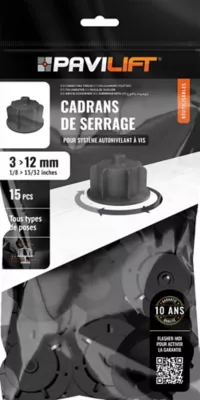 Sachet de 15 cadrans de serrage Pavilift® 3 à 12 mm