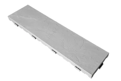 Lame de terrasse clipsable effet pierre L.78 x l.19,5 cm, ép.38 mm