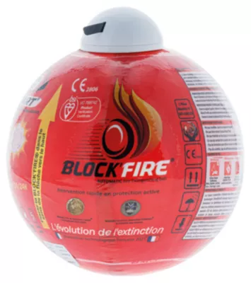 Boule extinctrice Block Fire intérieur/extérieur