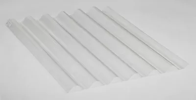 Plaque polyester ondulée transparent 200 x 90 cm, ép. 0,5mm (vendue à la plaque)