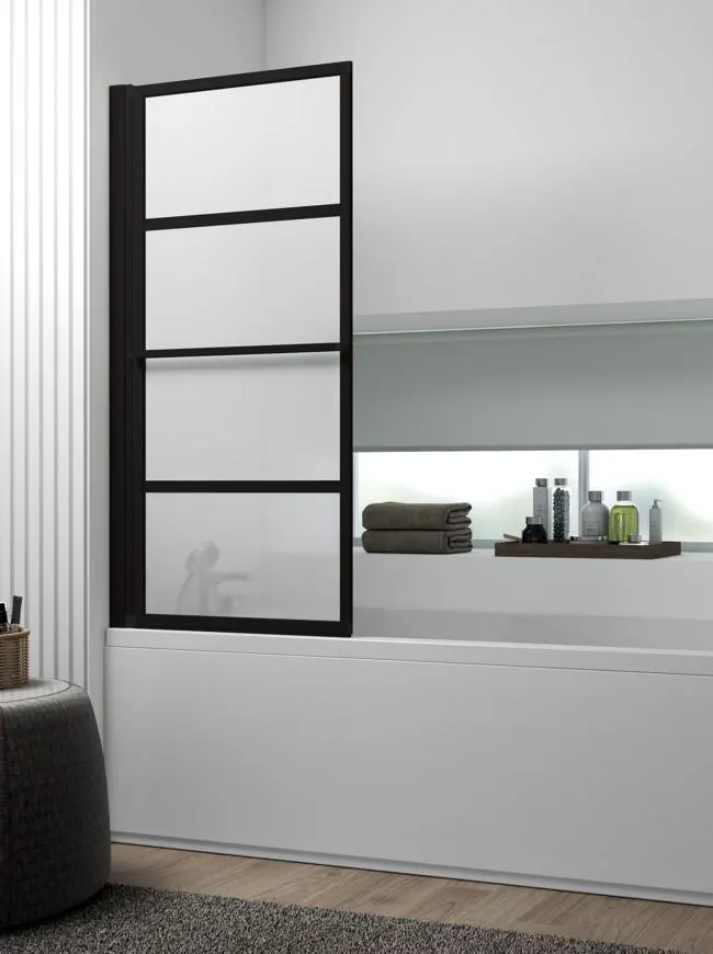 ECRAN BAIGN.AYA 71X140CM NOIR MAT AYA71SDTLN