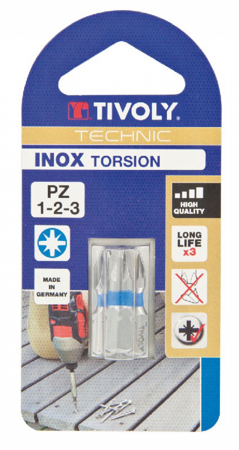 Embouts de vissage série courte longueur 25 mm - qualité PRO - entraînement 6 pans ( 1/4" ) : 6,35 mm