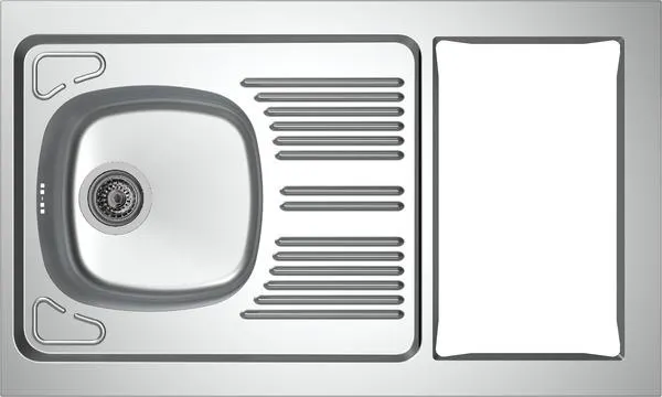 EVIER CUISINETTE NOVEN.1C.100MM IN CPBD100A10