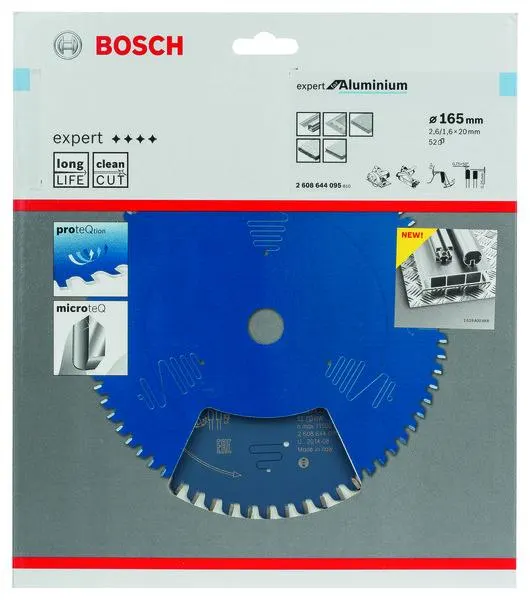 LAME SCIE CIRCUL.EXPERT 165X20MM 52D 165X20X
