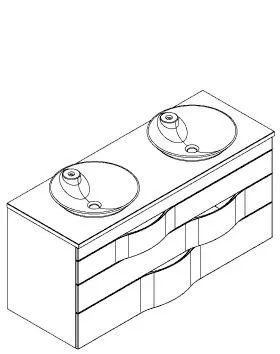 MEUBLE DBL VSQ L140 3TR ILLUSION 1816301