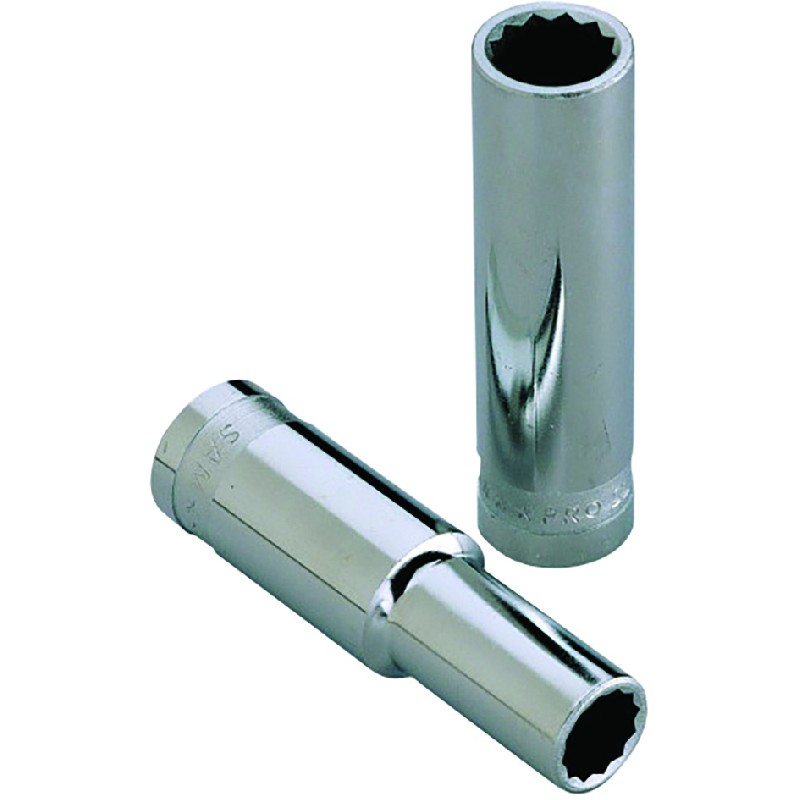 Douilles longues 1/2" 12 pans en mm