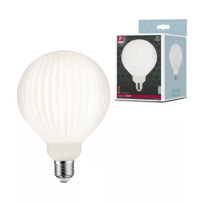 Ampoule LED lampion blanc E27 400lm blanc chaud 4.3W Paulmann