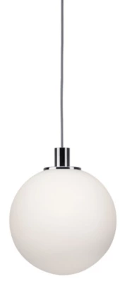 Abat-jour pour suspension sphère en verre opale Ø30cm URail 2Easy Alari Paulmann