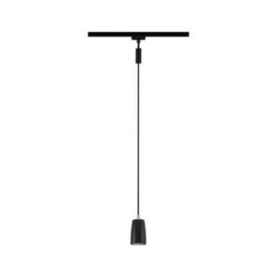 Suspension sur rail Cover noir URail IP20 GU10 10W Ø.6,5 x H.122,3cm Paulmann