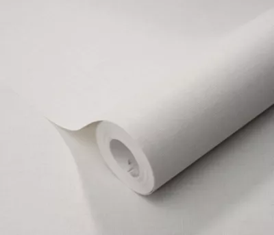 Papier peint vinyle sur intissé uni Casual blanc L.1005 x l.53cm Erismann