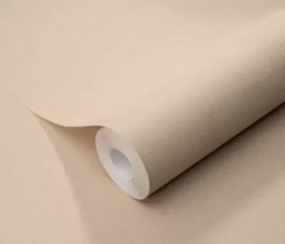 Papier peint vinyle sur intissé uni casual beige L.1005 x l.53cm Erismann