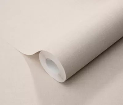 Papier peint vinyle sur intissé uni Casual beige perle L.1005 x l.53cm Erismann