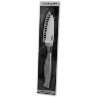 Couteau céramique manche inox 75 mm
