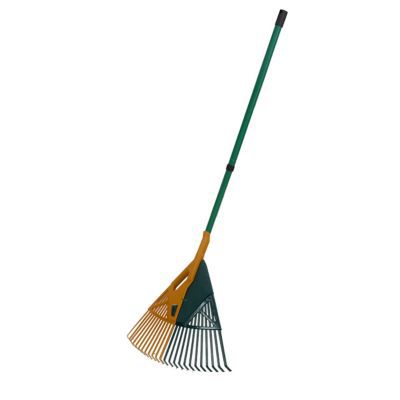 Rateau ramasse feuilles à manche télescopique