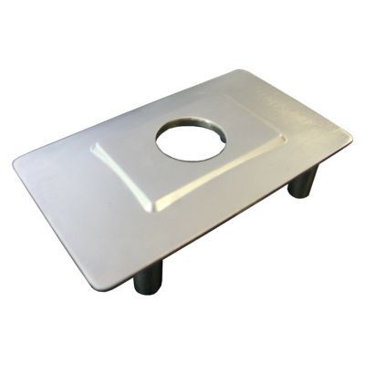 Plaque de protection satin / chrome Abus