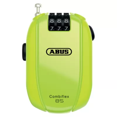 Câble antivol avec combinaison Abus néon jaune 65cm