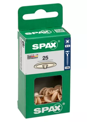 Cache-vis vis Z2 beige ø12 mm - 25 pièces