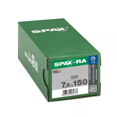 Vis d'ancrage de cadre Spax Wirox 7,5 x 150 mm - 100 pièces