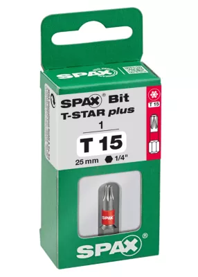 Embout de vissage torx T-Star T15 Spax