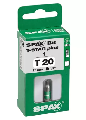 Embout de vissage torx T-star T20 Spax