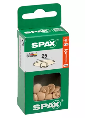 Cache-vis vis torx T20 beige 25 pièces