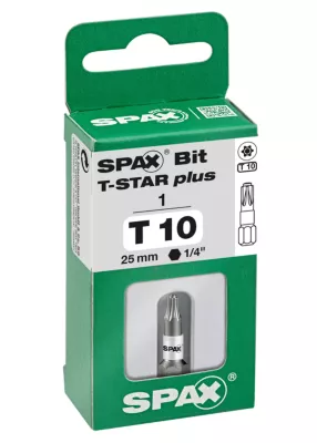 Embout de vissage torx T-star T10 Spax