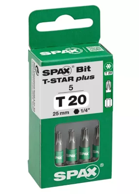 Embout de vissage Spax Tsar 25mm T20 - lot de 5