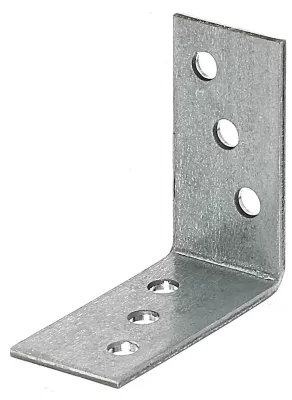 Équerre galvanisée 40 x 40 x 20 mm (lot de 25)