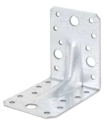 Équerre renforcée galvanisée 90 x 90 x 65 mm