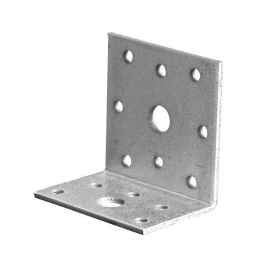 Équerre d'assemblage galva 60 x 80 x 60 mm vendue par 6 pièces