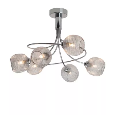 Plafonnier Jaden Chrome 6 lumières G9 33W