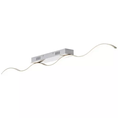 Plafonnier LED intégrée Brillant Tide argent H.8 cm