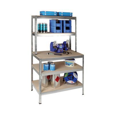 Étagère établi 5 tablettes L.100 x H.180 x P.60/30 cm