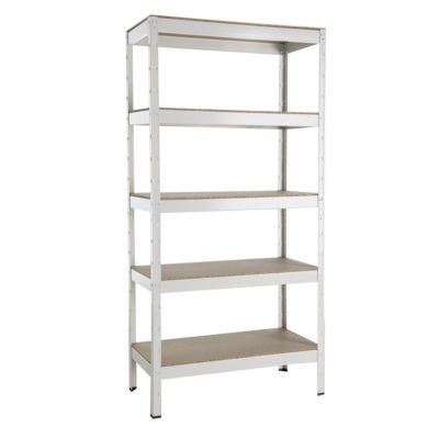 Étagère époxy bois 5 tablettes L.90 x H.180 x P.45 cm