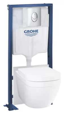 Pack WC suspendu universel sans bride, Grohe Solido Triple Vortex