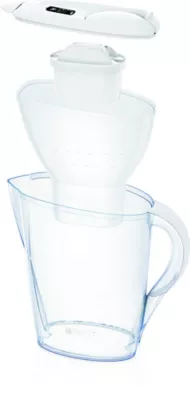 Carafe d'eau filtrante Brita Marella blanche + 1 cartouche