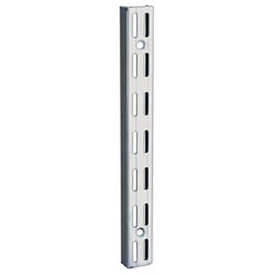 6 crémaillères simple acier blanc 200 cm
