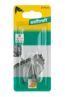 3 mini-meules Wolfcraft pour mandrin sur flexible